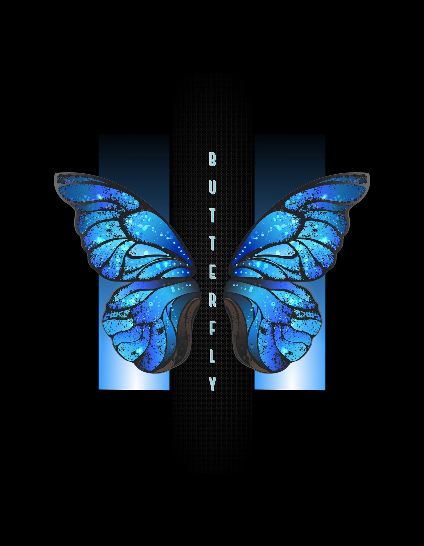 Blue Butterfly Graphic