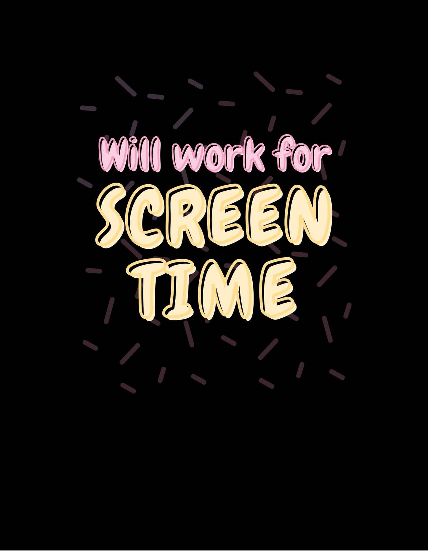 Black Screen Time Graphic