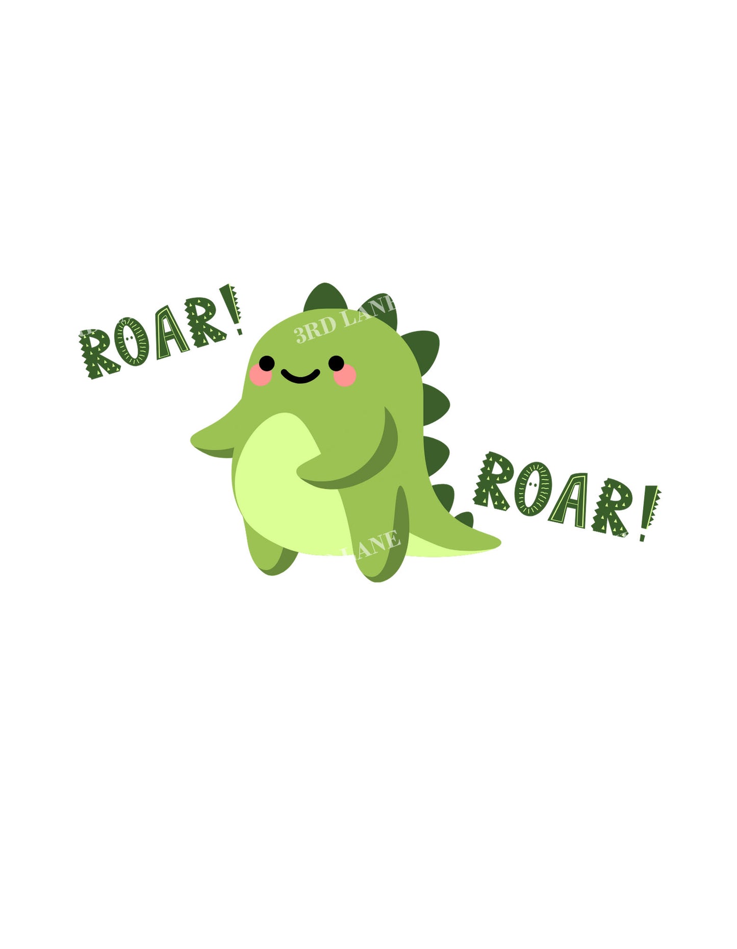 Coral Dino Roar Graphic