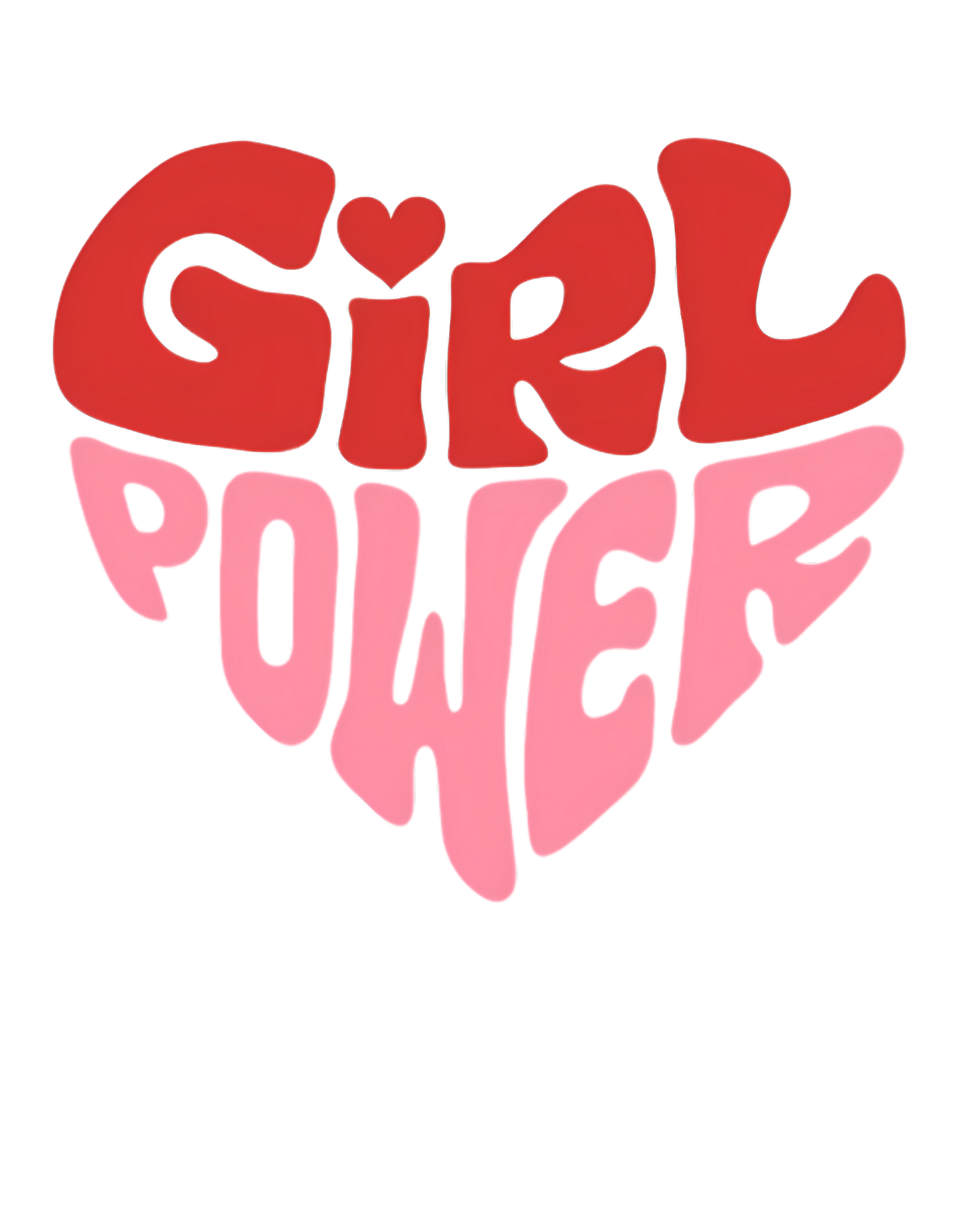 Coral Girl Power Graphic