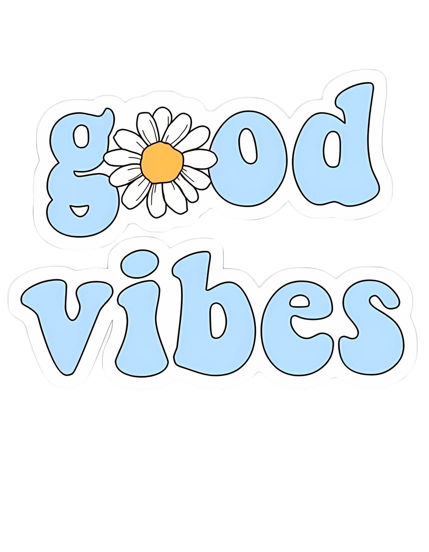 Coral Good Vibes Graphic