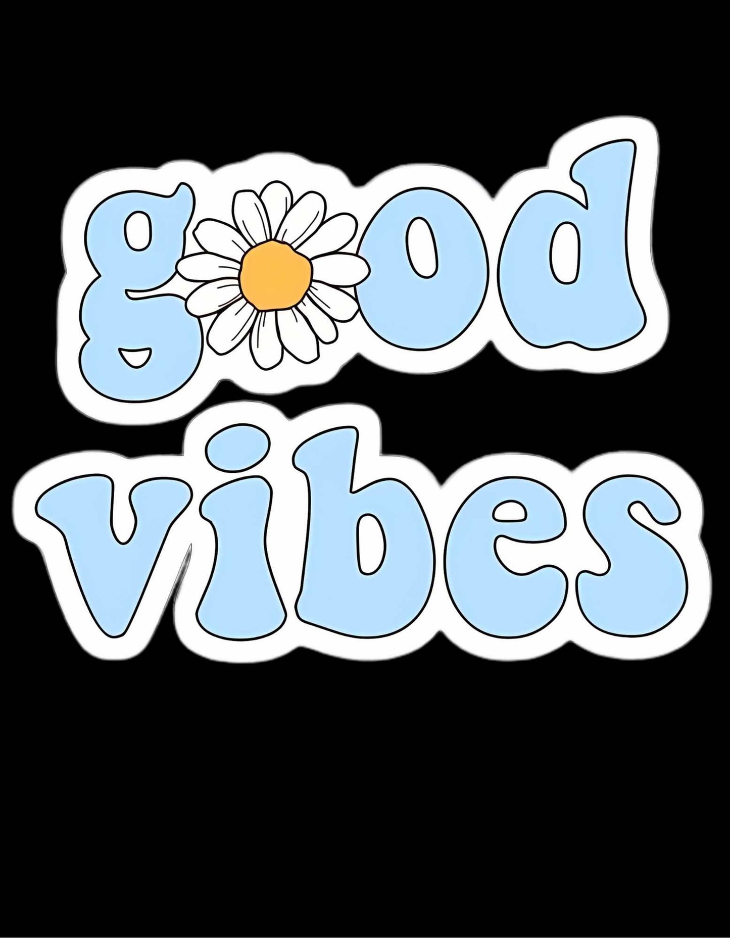 Black Good Vibes Graphic