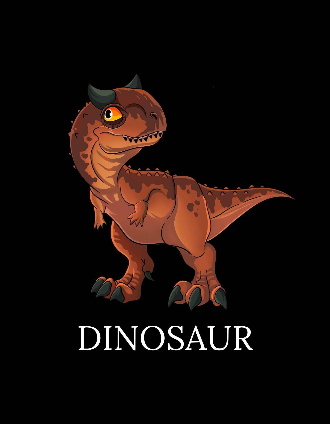 Red Baby Dinosaur Graphic