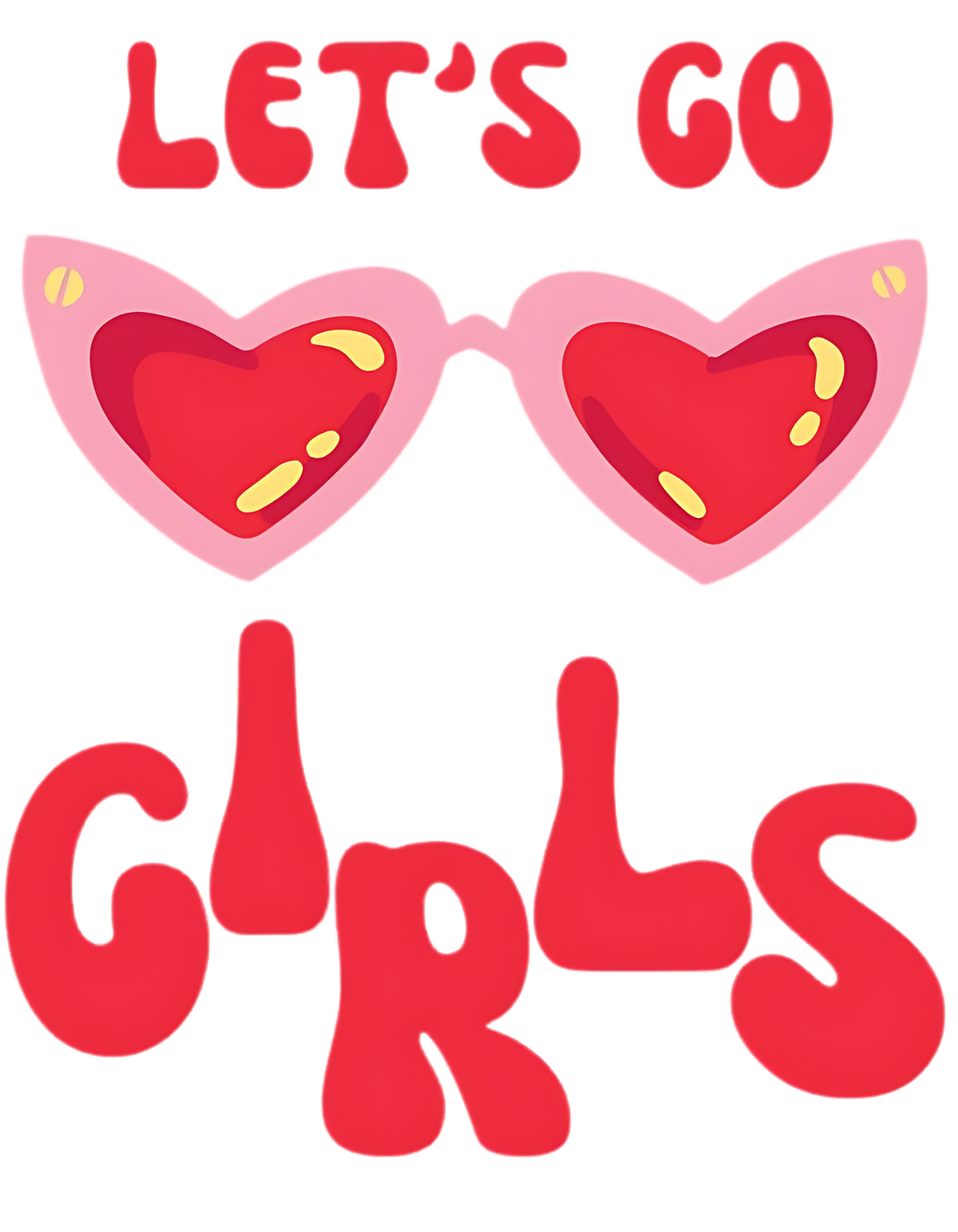 Coral Let's Go Girls Graphic