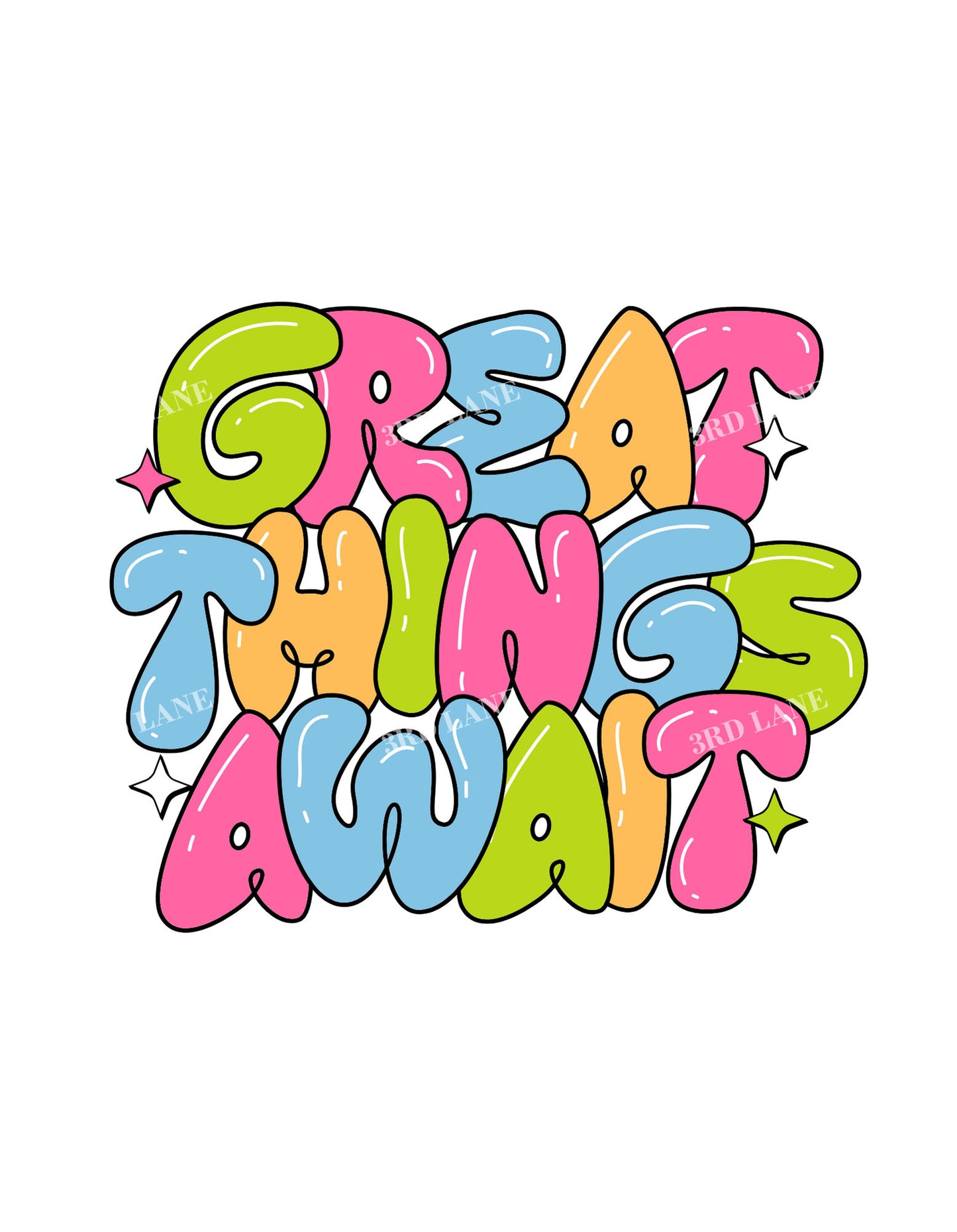 Coral Great Things Awaits Graphic