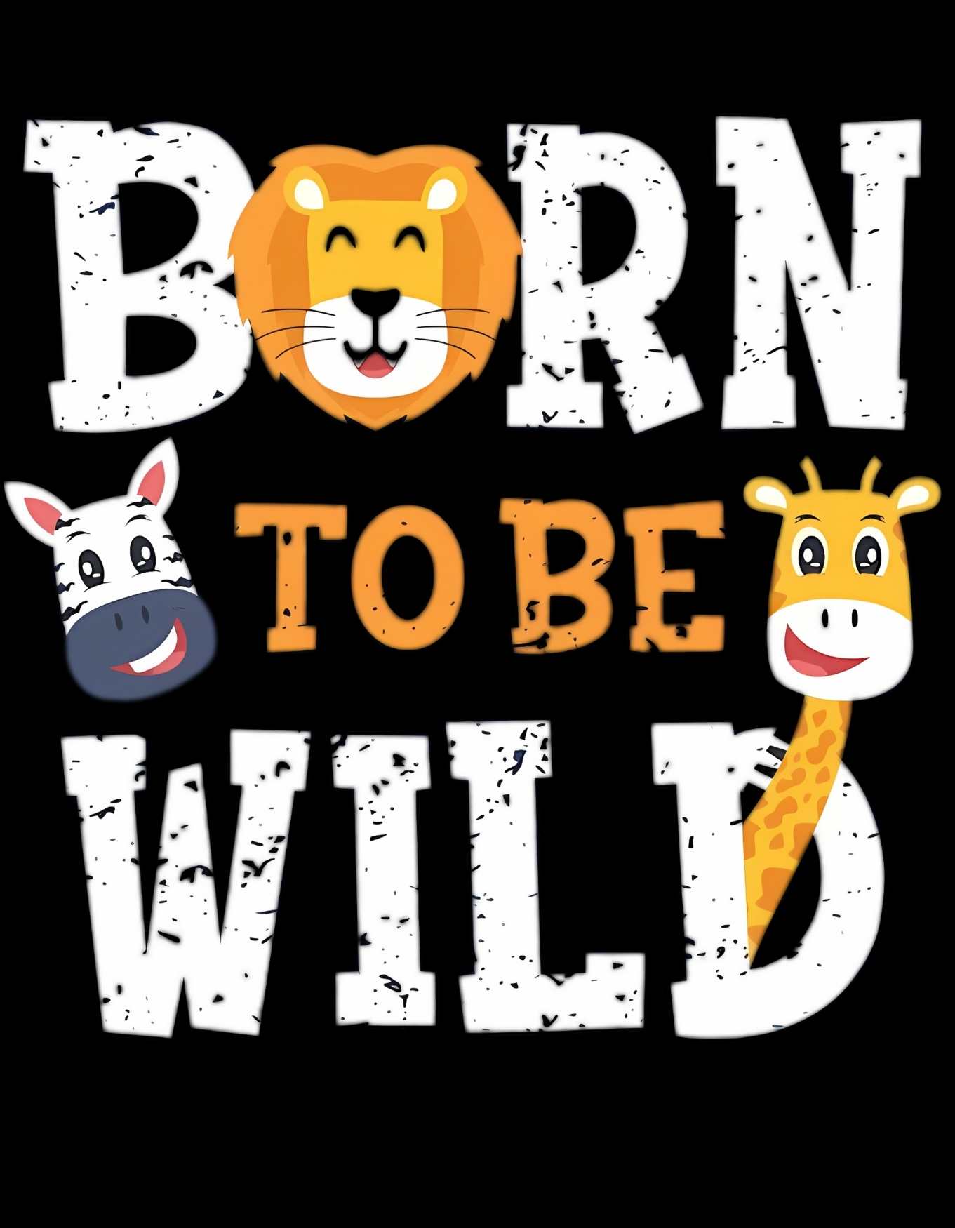 Black Born to be Wild Graphic