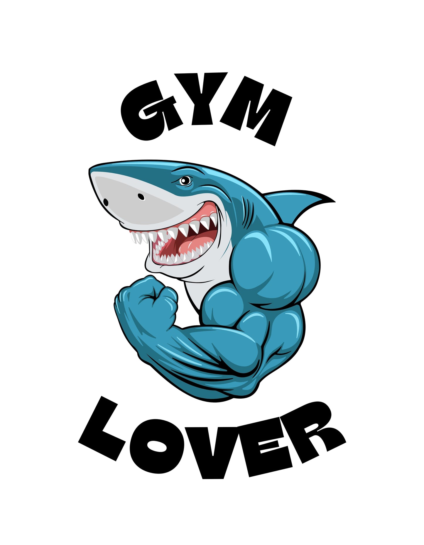 Lt Grey Marl Gym Lover Graphic