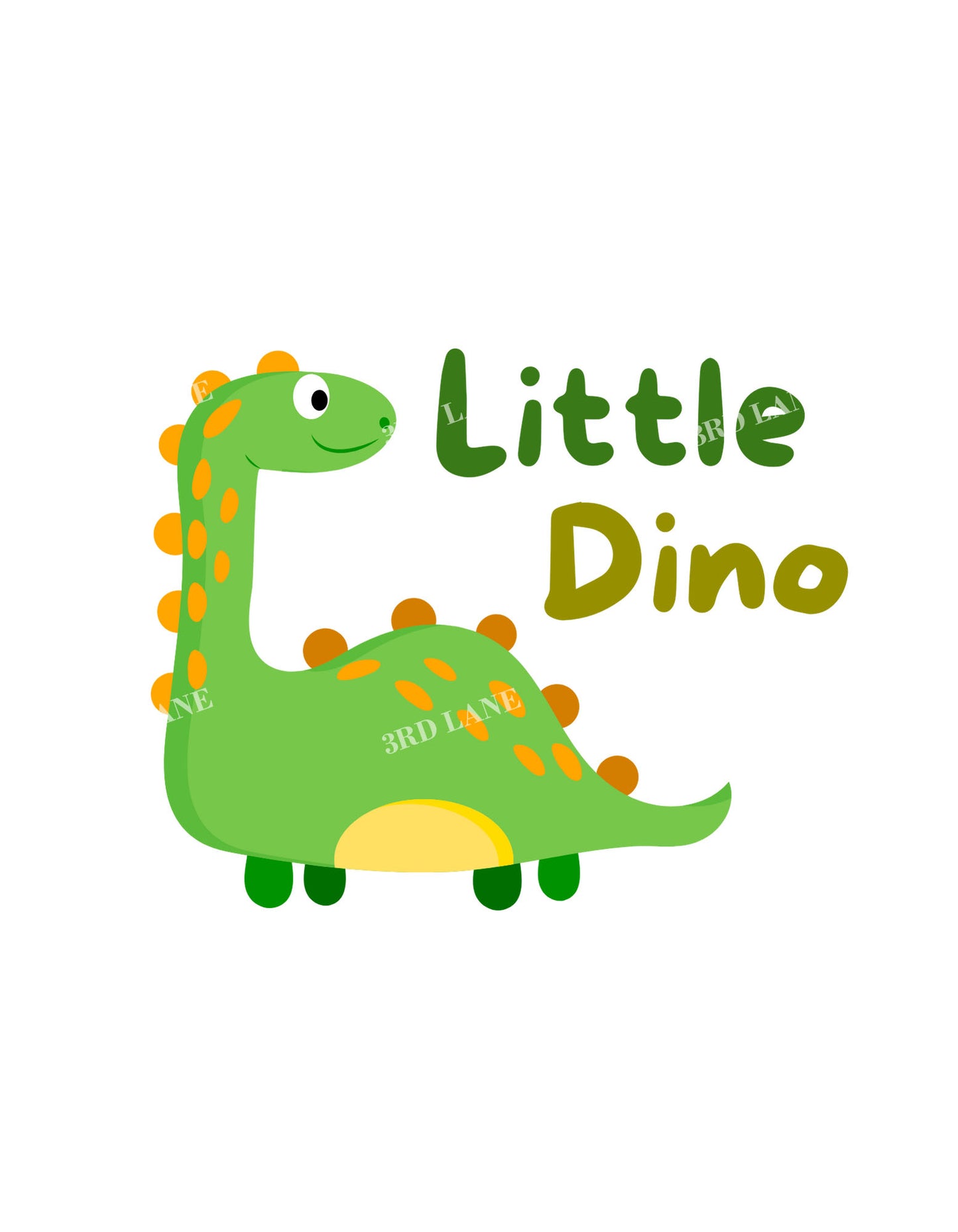 Coral Little Dino Graphic