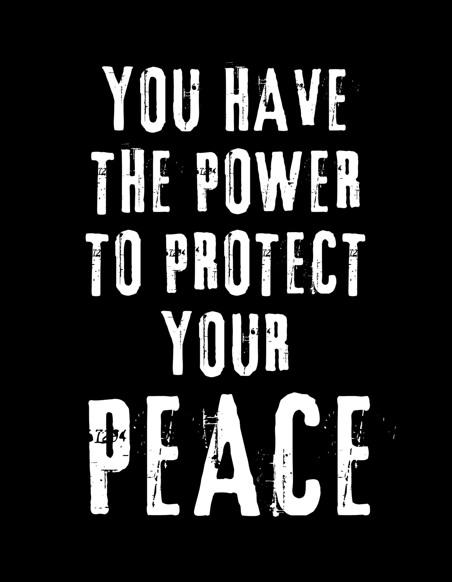 You Have Power to Protect You Peace Graphic