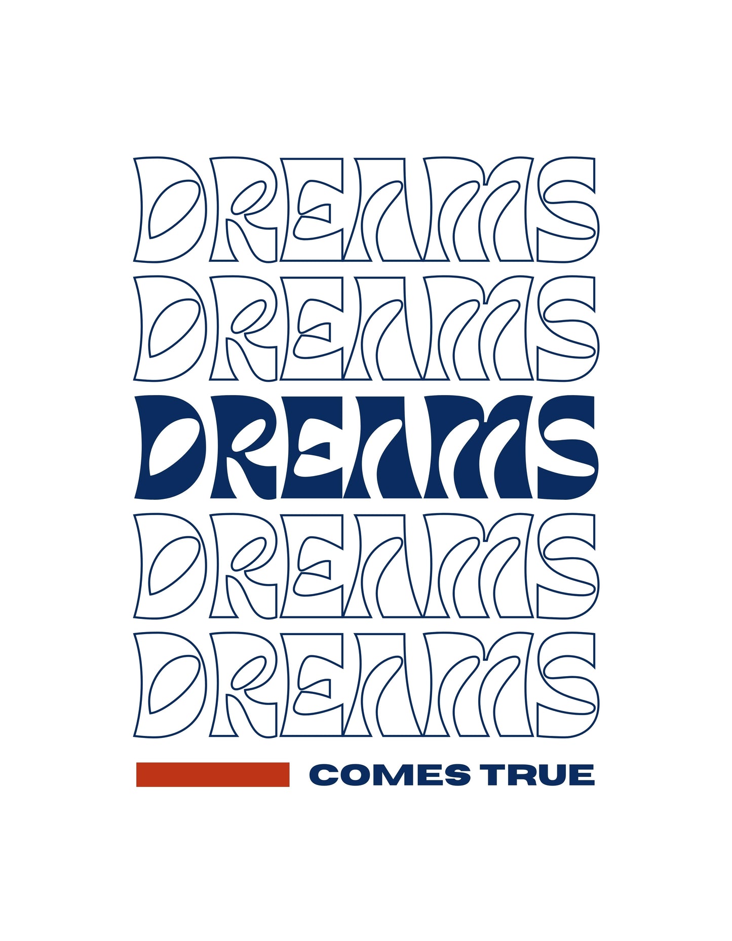 White Dreams Come True Graphic