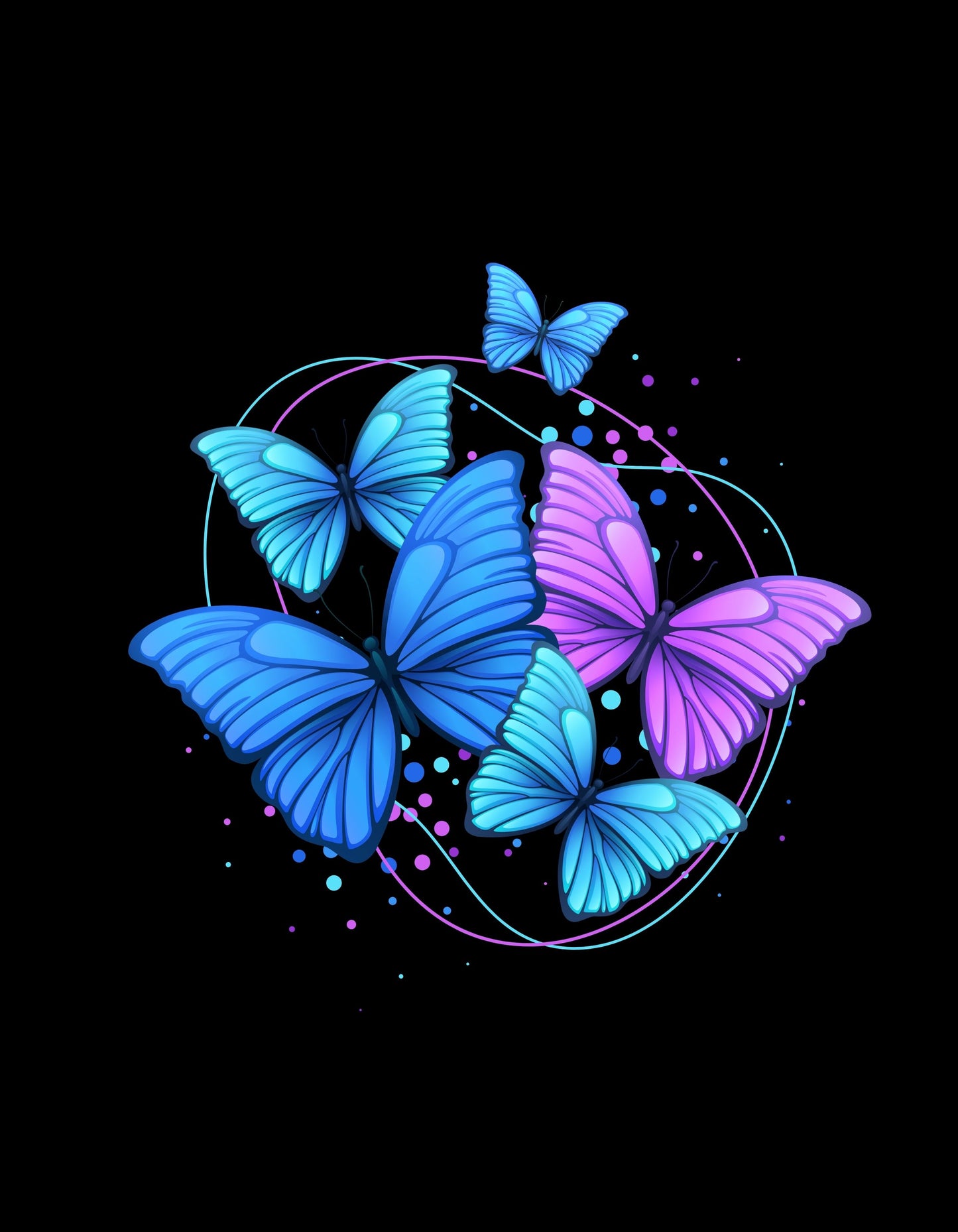 Colourful Butterfly Graphic