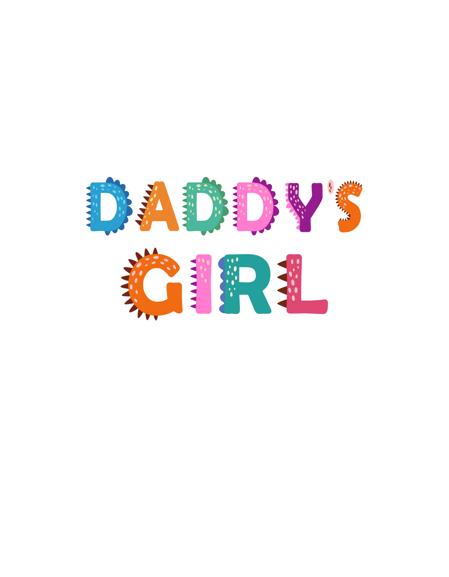 Coral Daddy's Girl Graphic