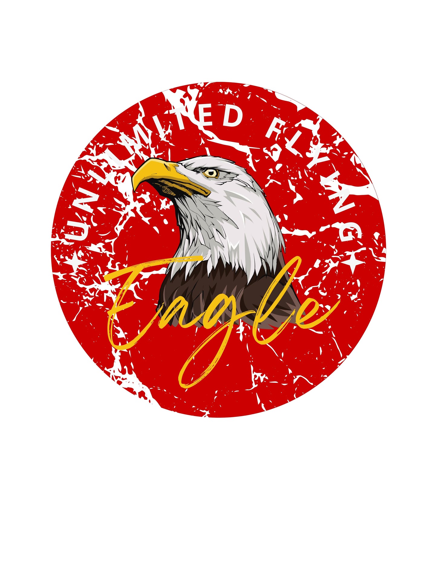 Lt Grey Marl Unlimited Flying Eagle Graphic