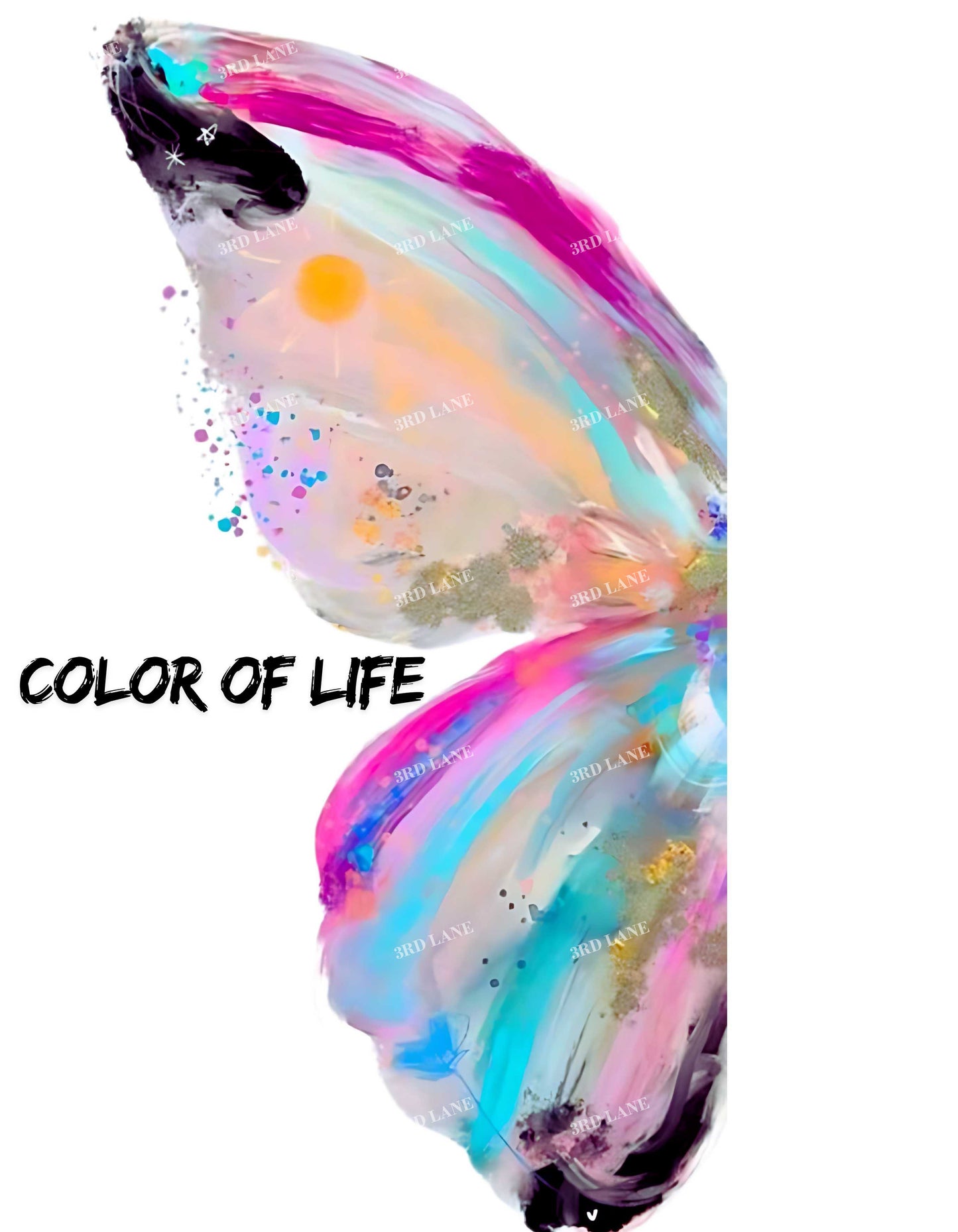 White Colour of Life Graphic