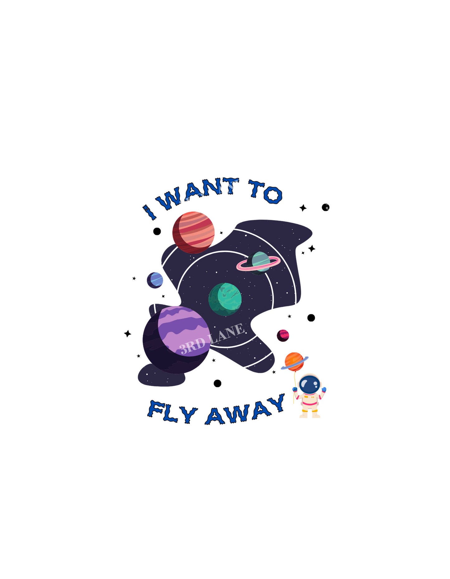 Coral I Want to Fly Away Graphic