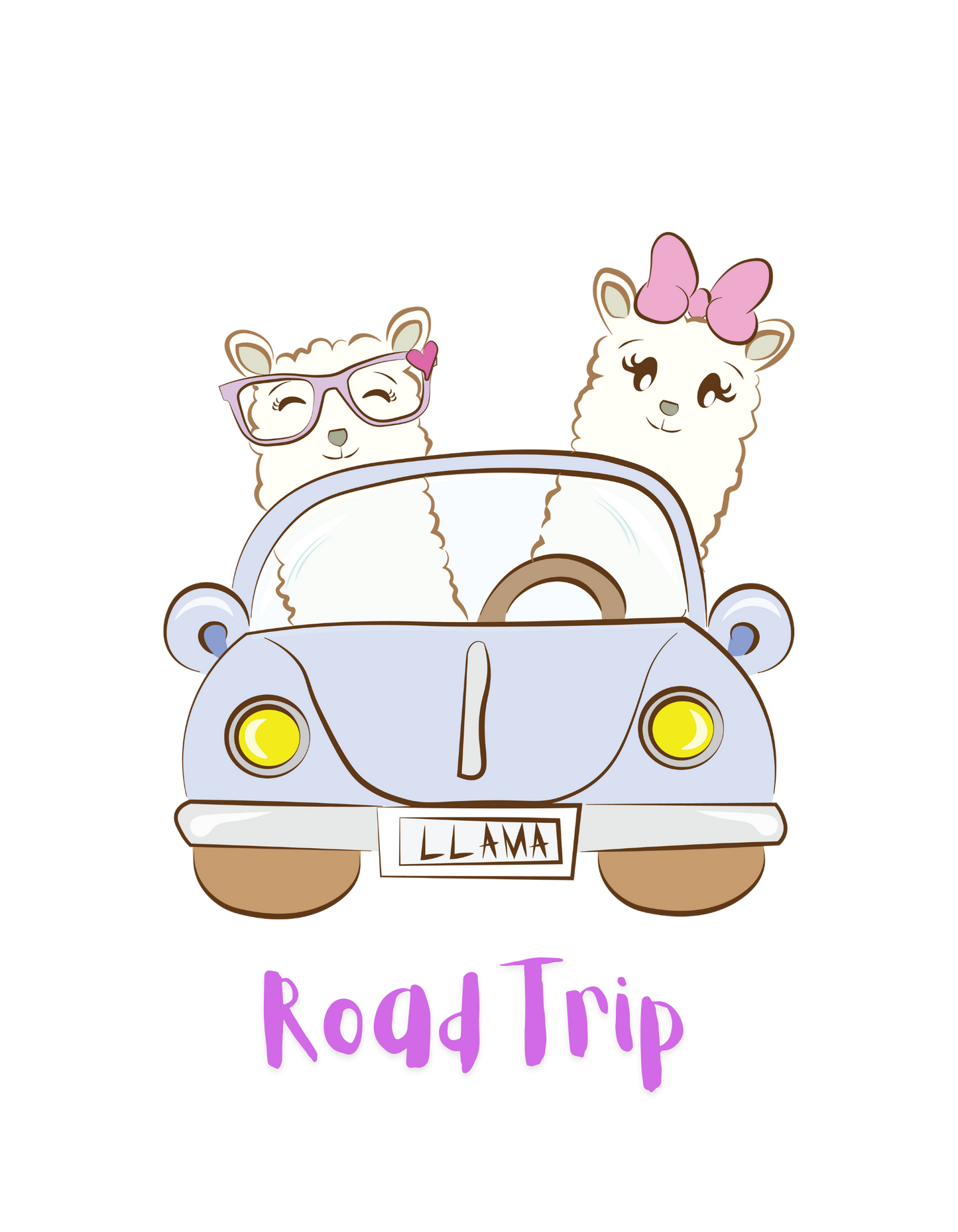 White Road Trip Graphic