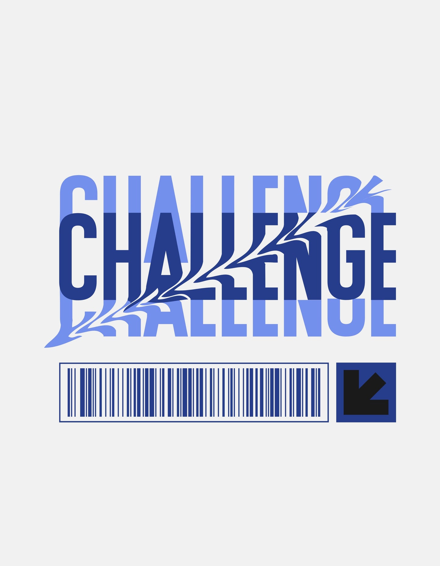 Lt Grey Marl Challenge Graphic