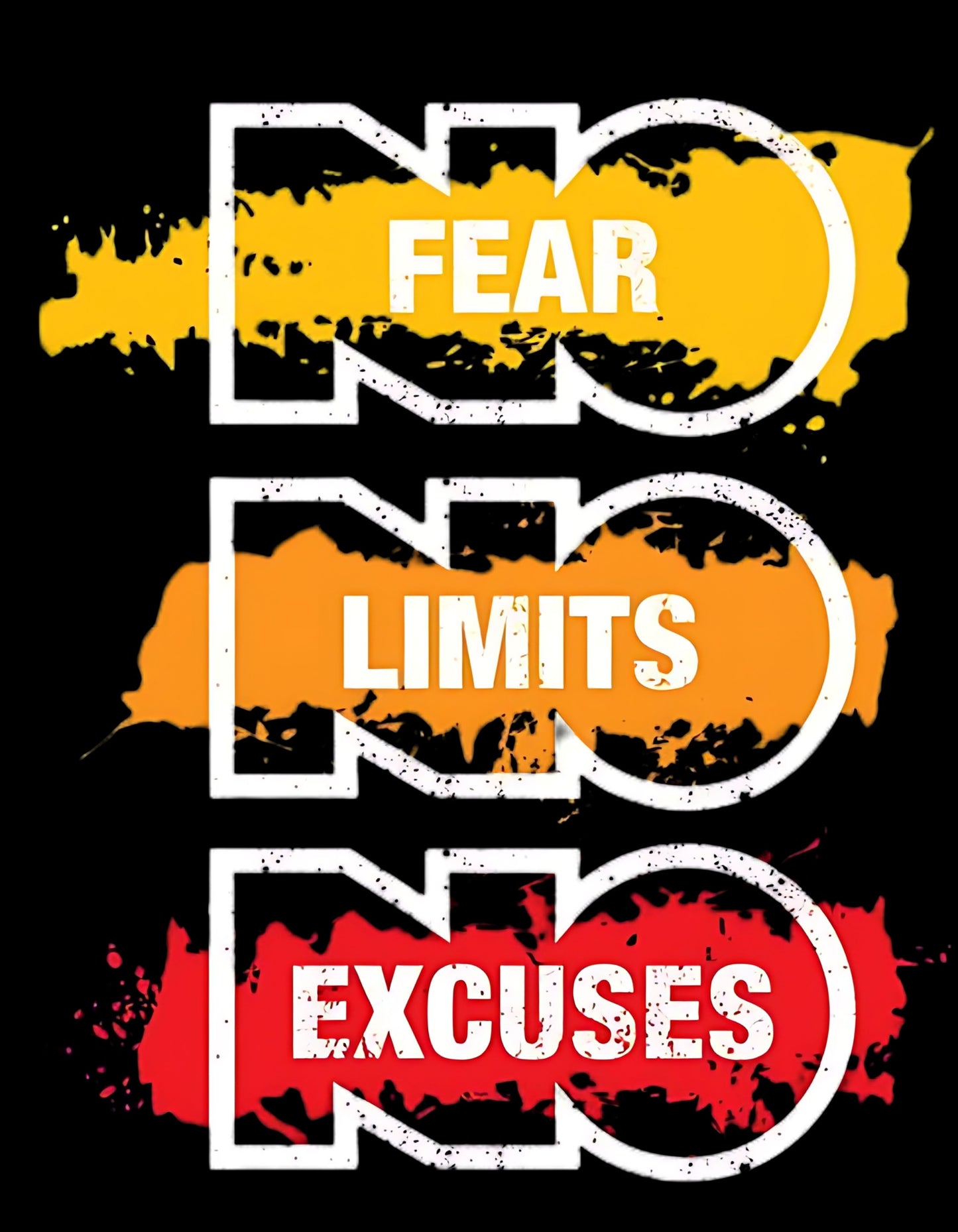 No Fear Limites Excuses Graphic