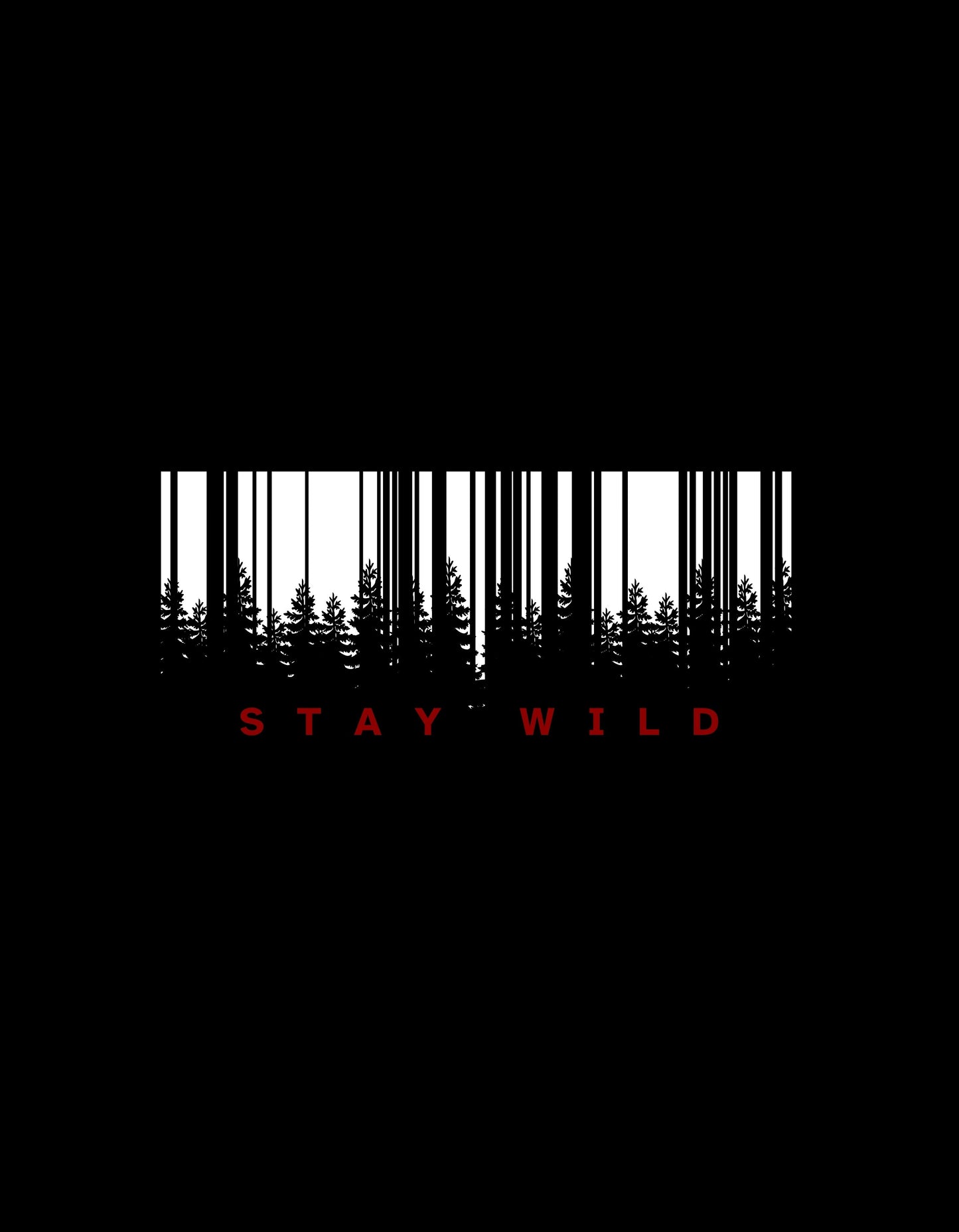 Stay Wiled Barcode Graphic