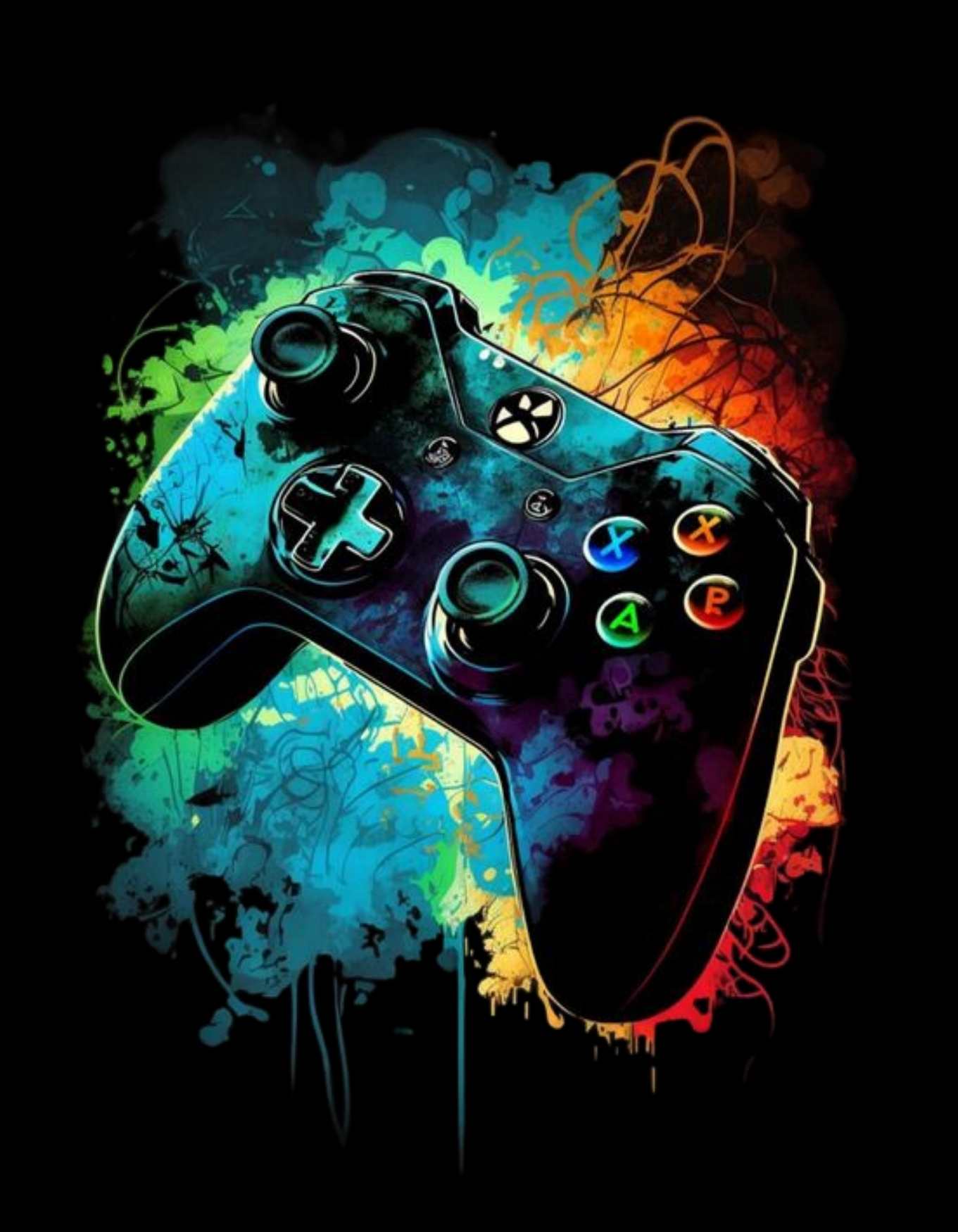 Black Game Controller 2 Graphic