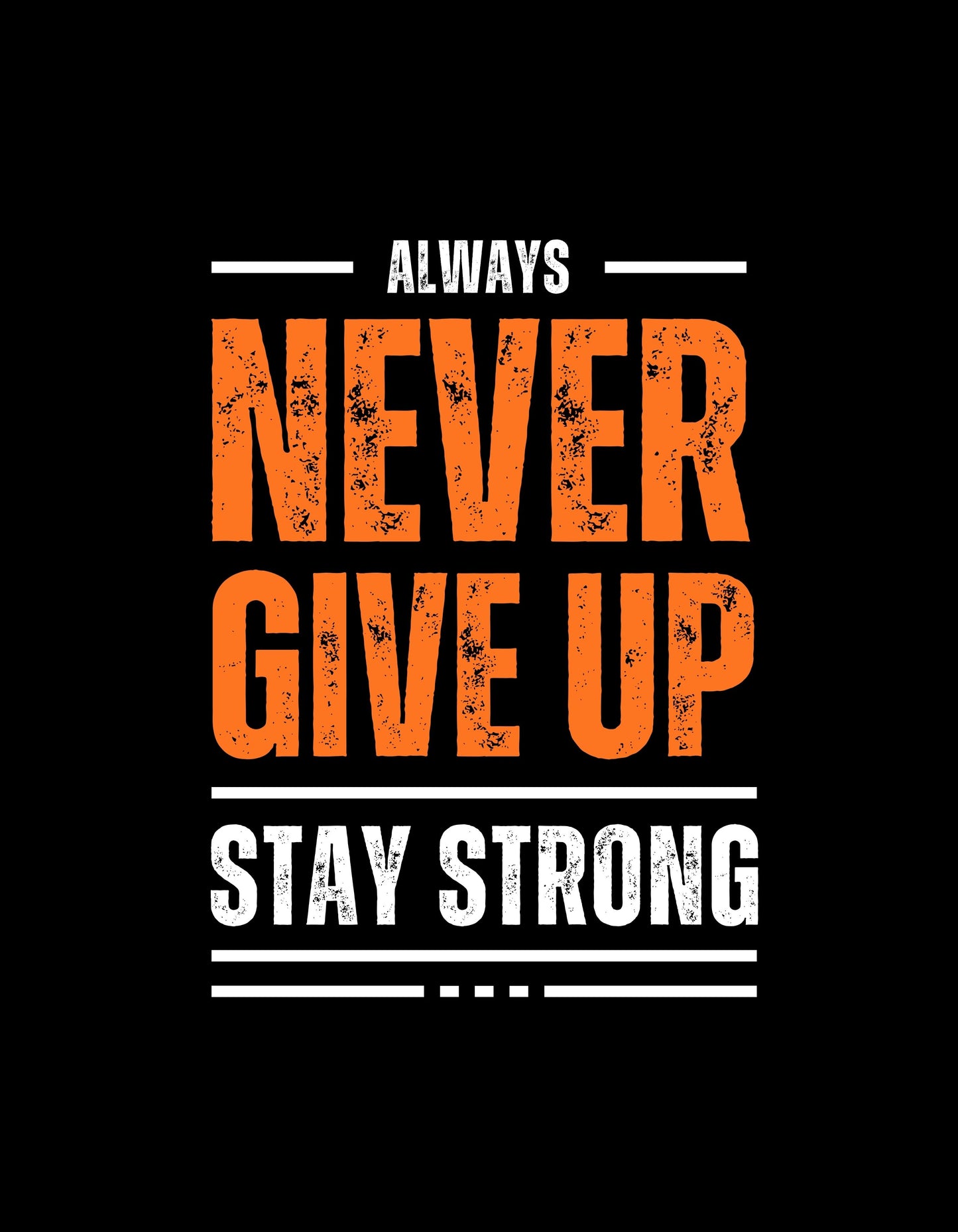 Never Give Up Graphic