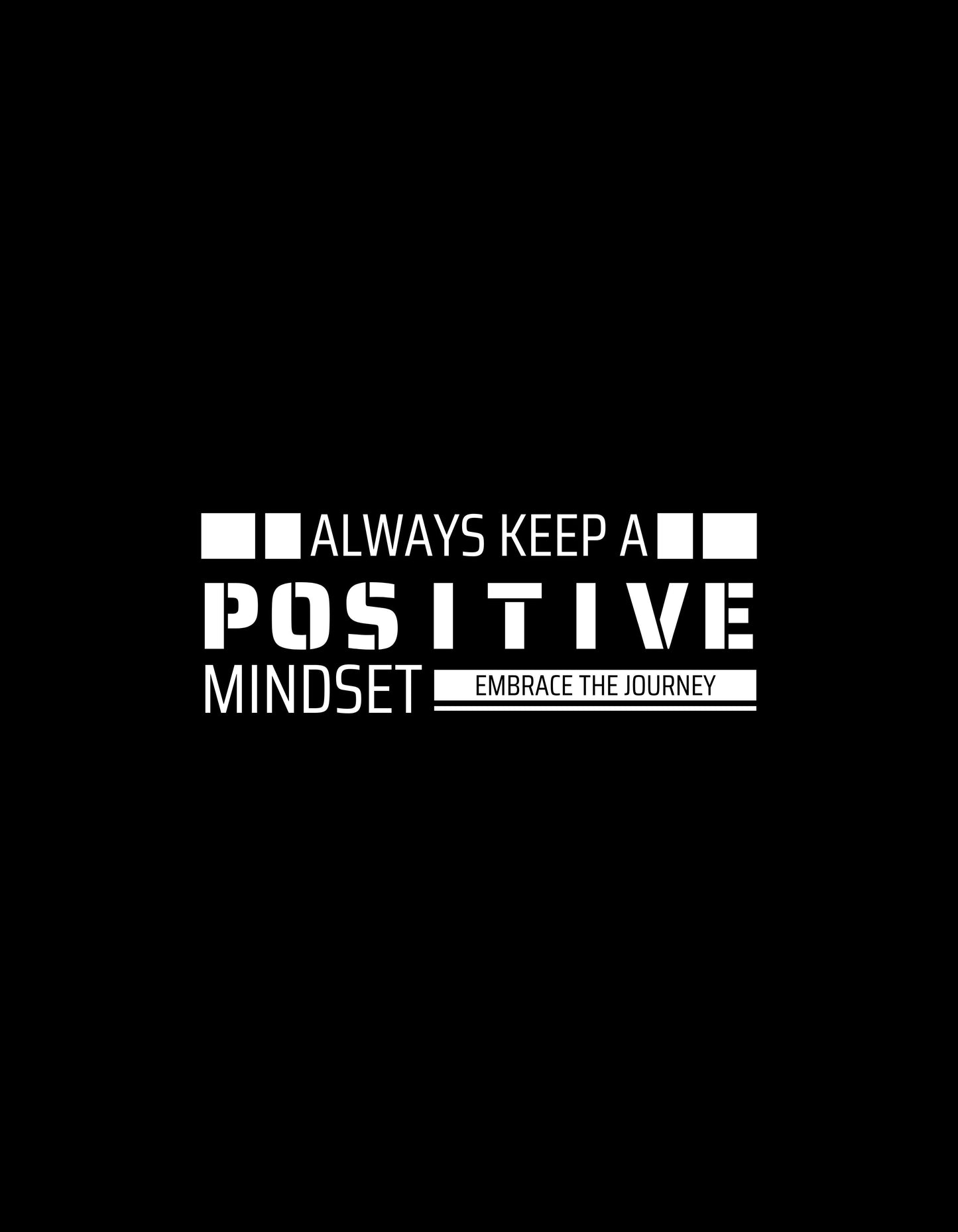 Keep a Positive Mindset Graphic