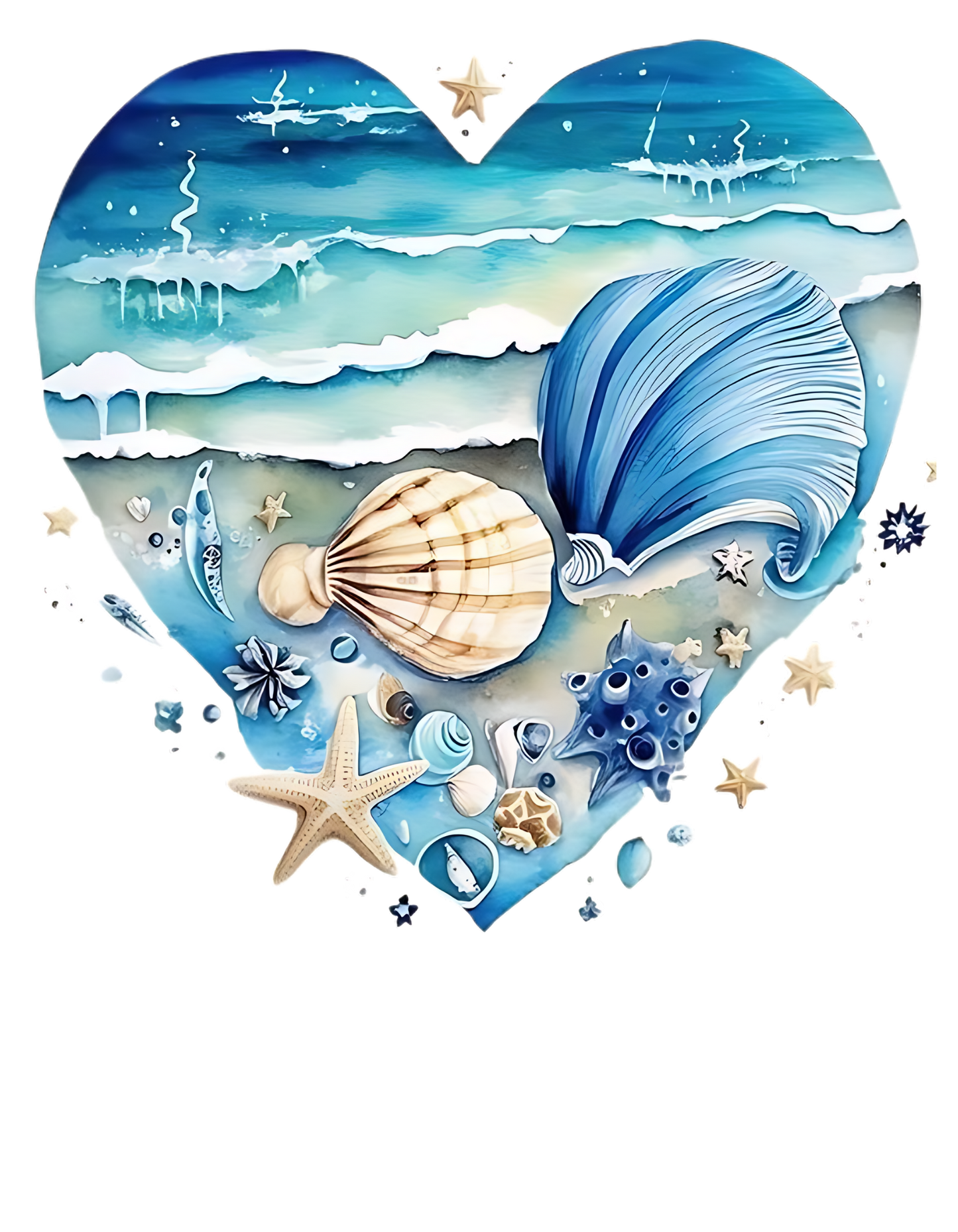 White Seashells Graphic