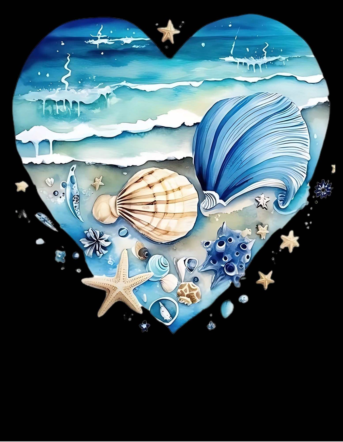 Black Seashells Graphic