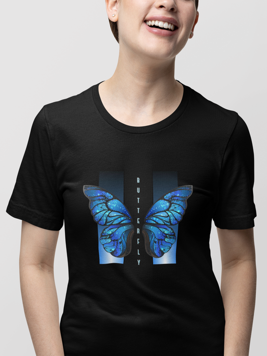 Blue Butterfly Graphic