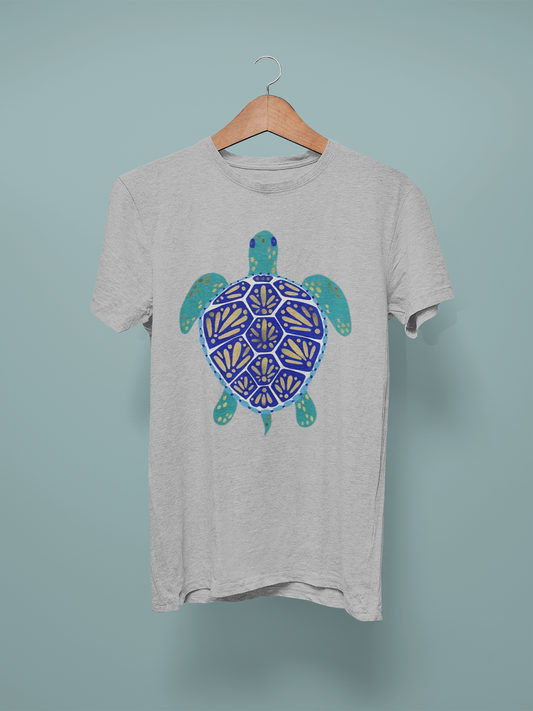 Lt Grey Marl Turtle Graphic