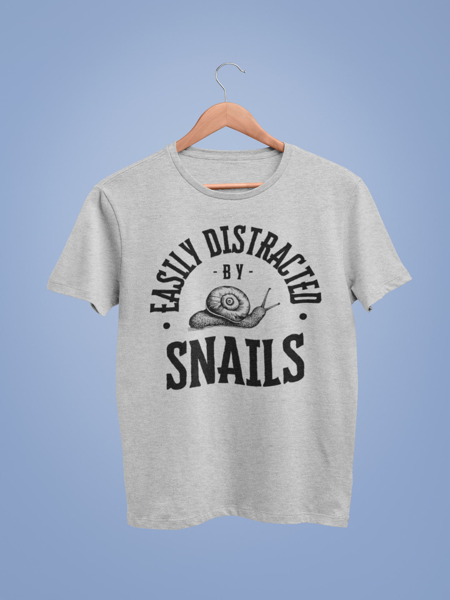 Lt Grey Marl Snail Graphic