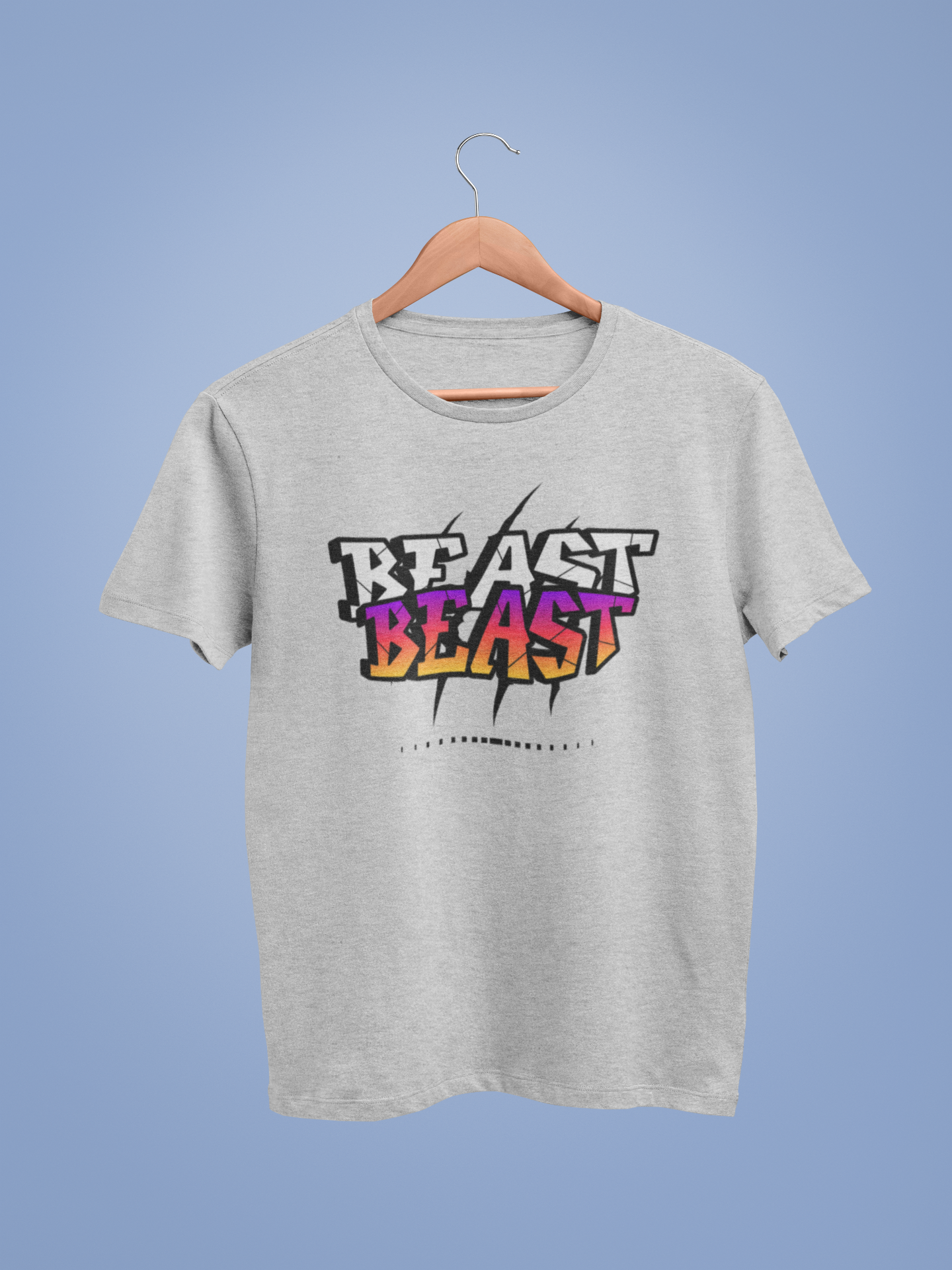 Lt Grey Marl Blast Graphic