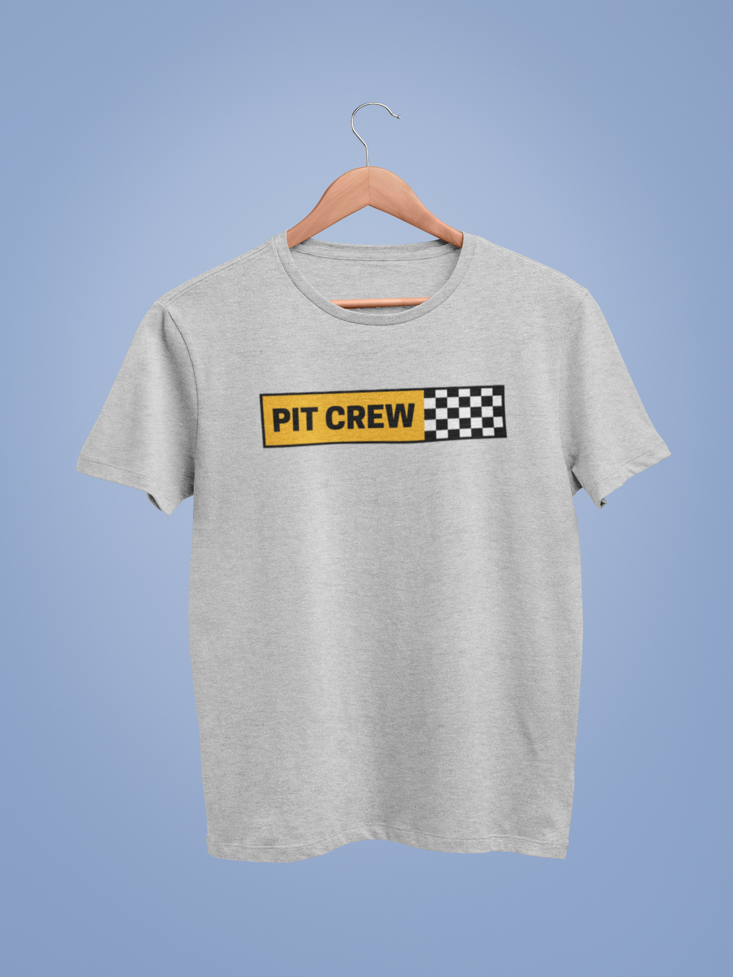 Lt Grey Marl Pit Crew Graphic