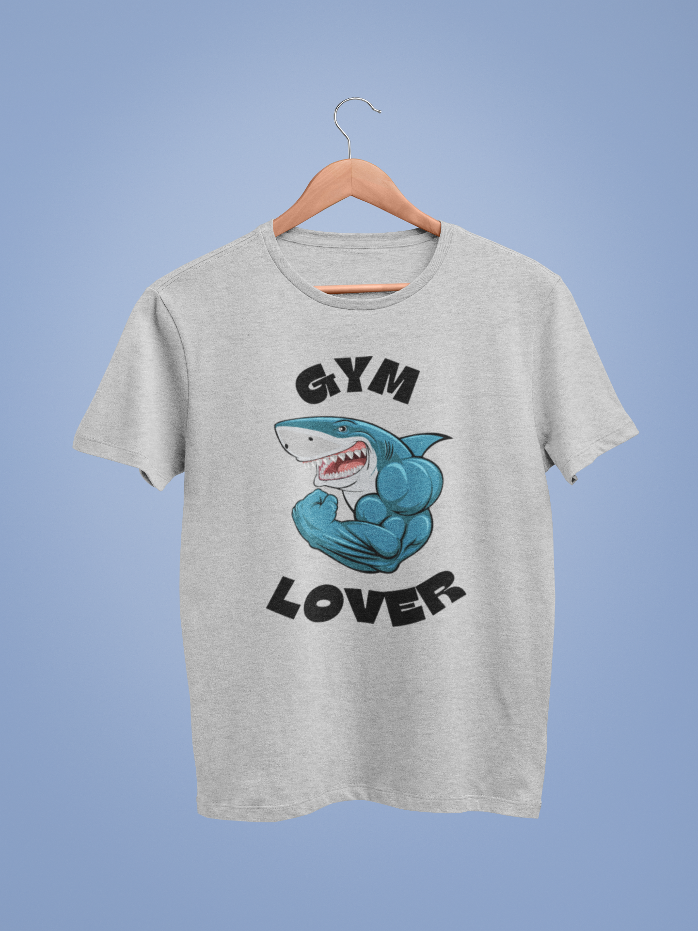 Lt Grey Marl Gym Lover Graphic