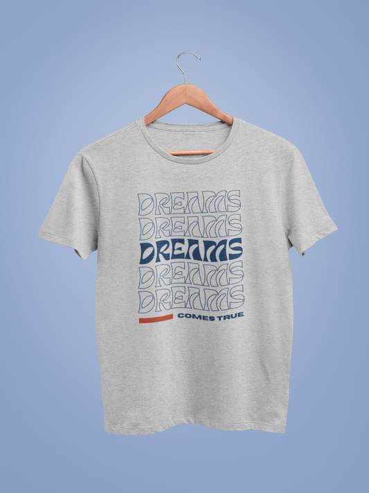 Lt Grey Marl Dreams Come True Graphic