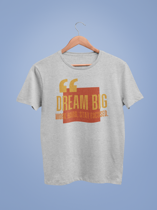 Lt Grey Marl Dreaming Big Graphic