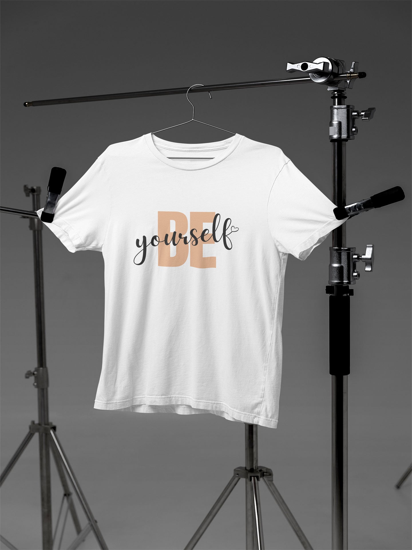 White Be Yourself Graphic