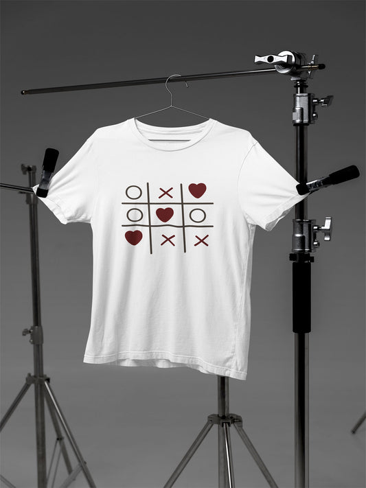 White Love Tic-Tac-Toe Graphic