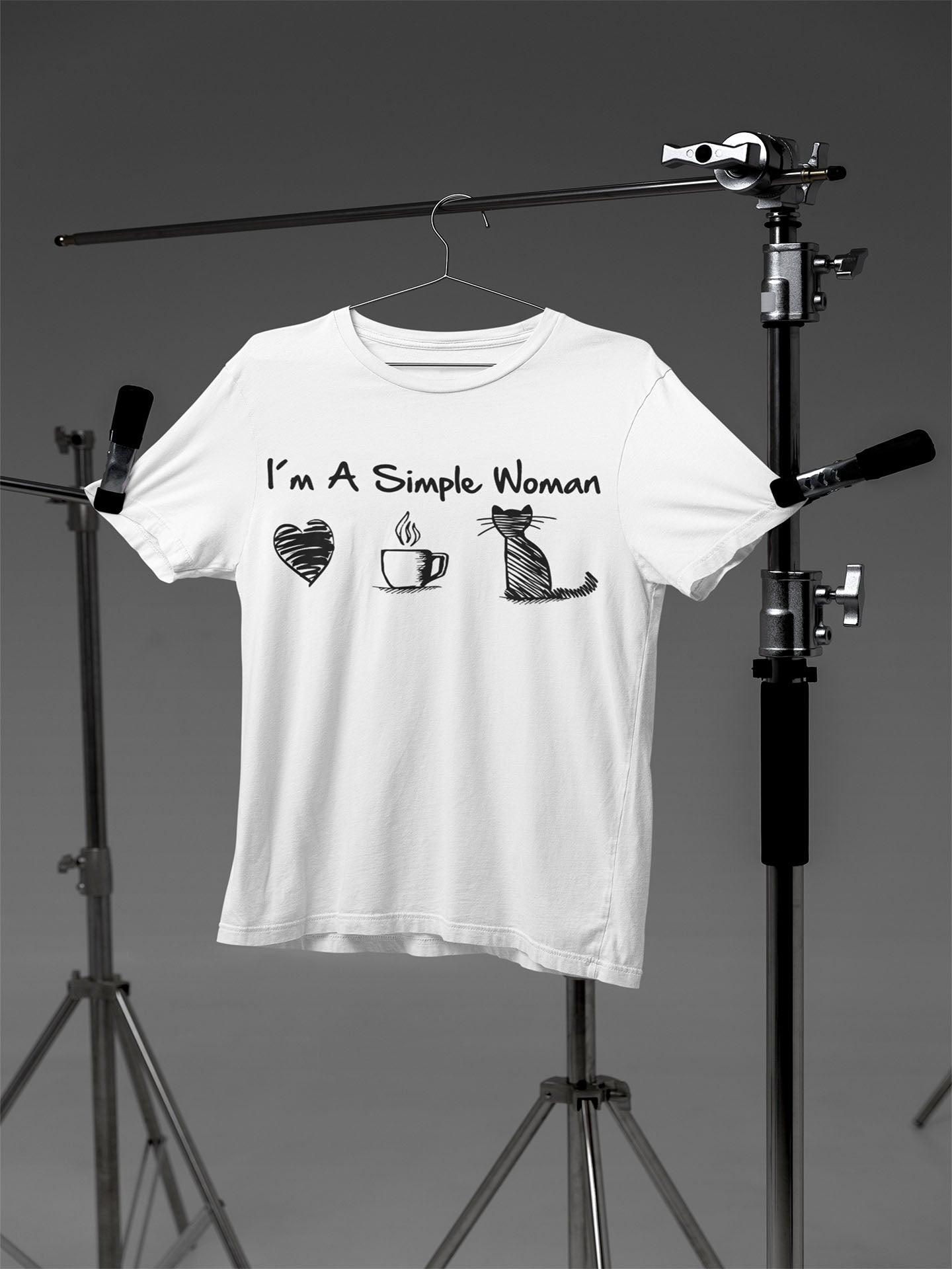 White I'm a Simple Women Graphic