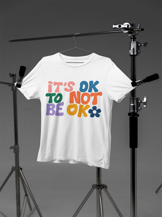 White It's ok Not to Be Ok Graphic