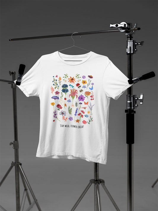 White Stay Wild, Flower Childe Graphic