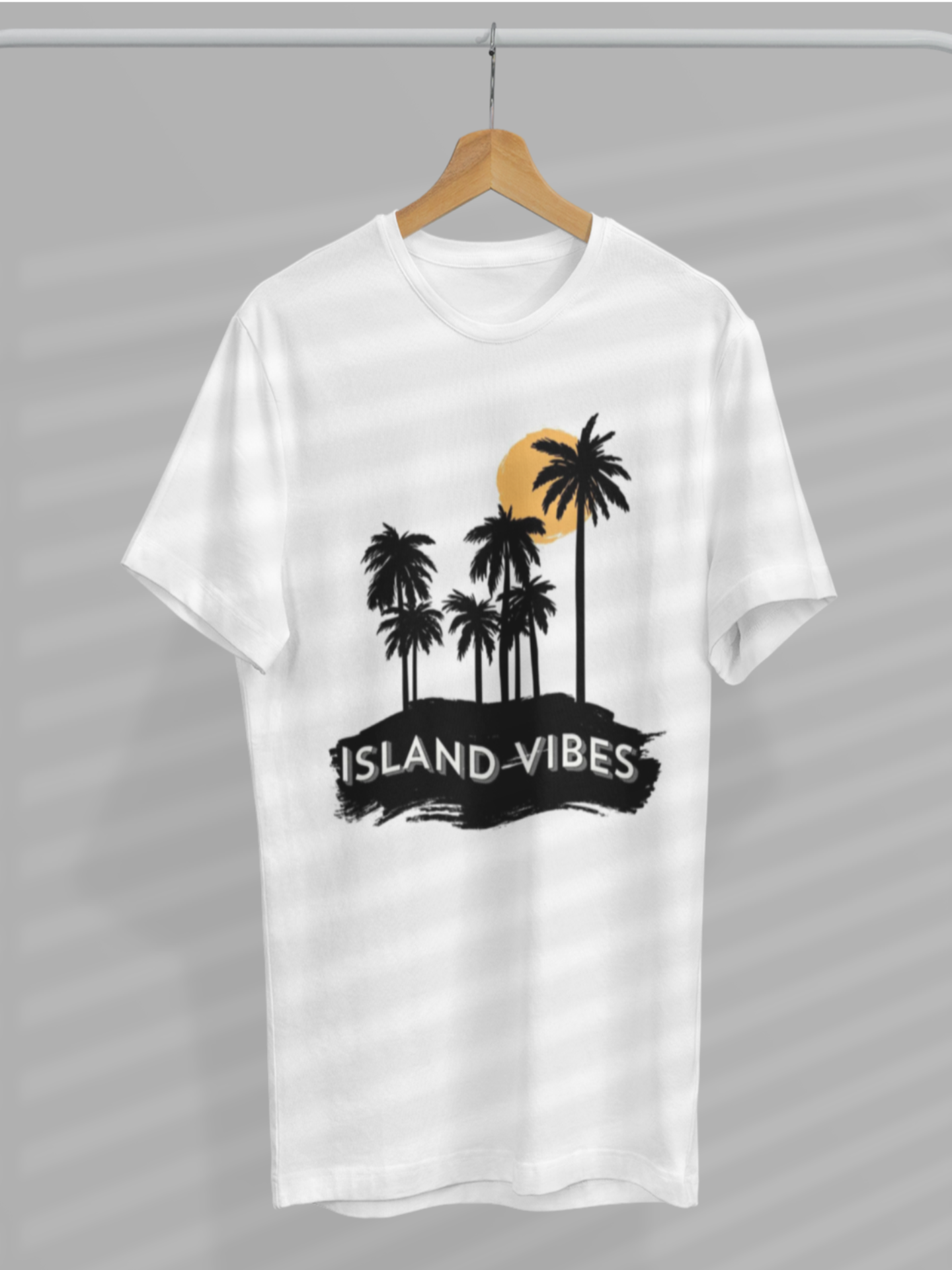 Island Vibes Coconut Tree Sunset Graphic