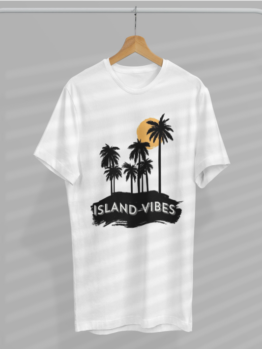 Island Vibes Coconut Tree Sunset Graphic