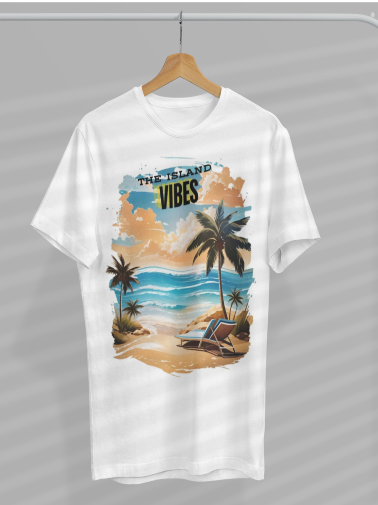 The Island Vibes Beach Graphic