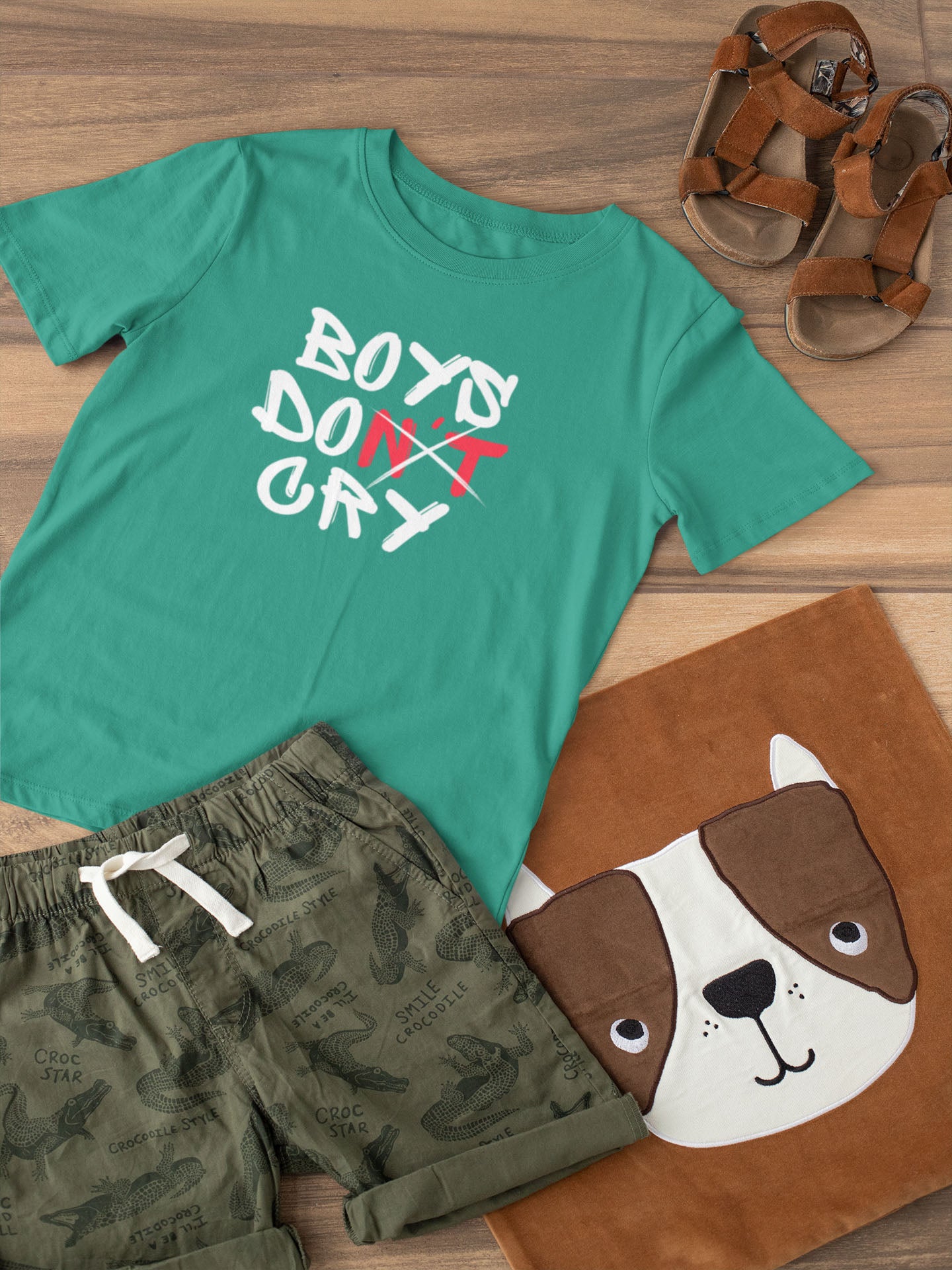 Teal Boys Don't Cry Graphic