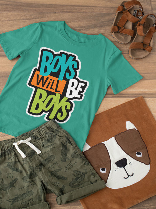 Teal Boys Will be Boys Graphic