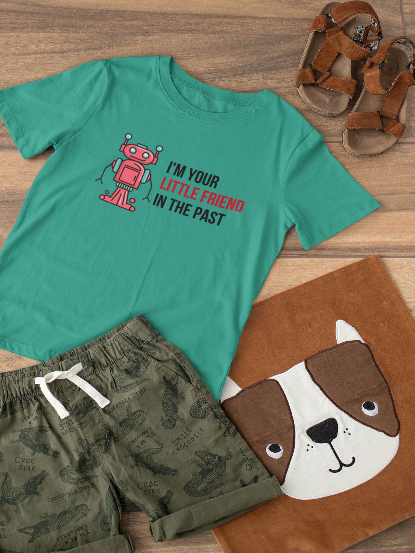 Teal I'm Your Little Friend Graphic