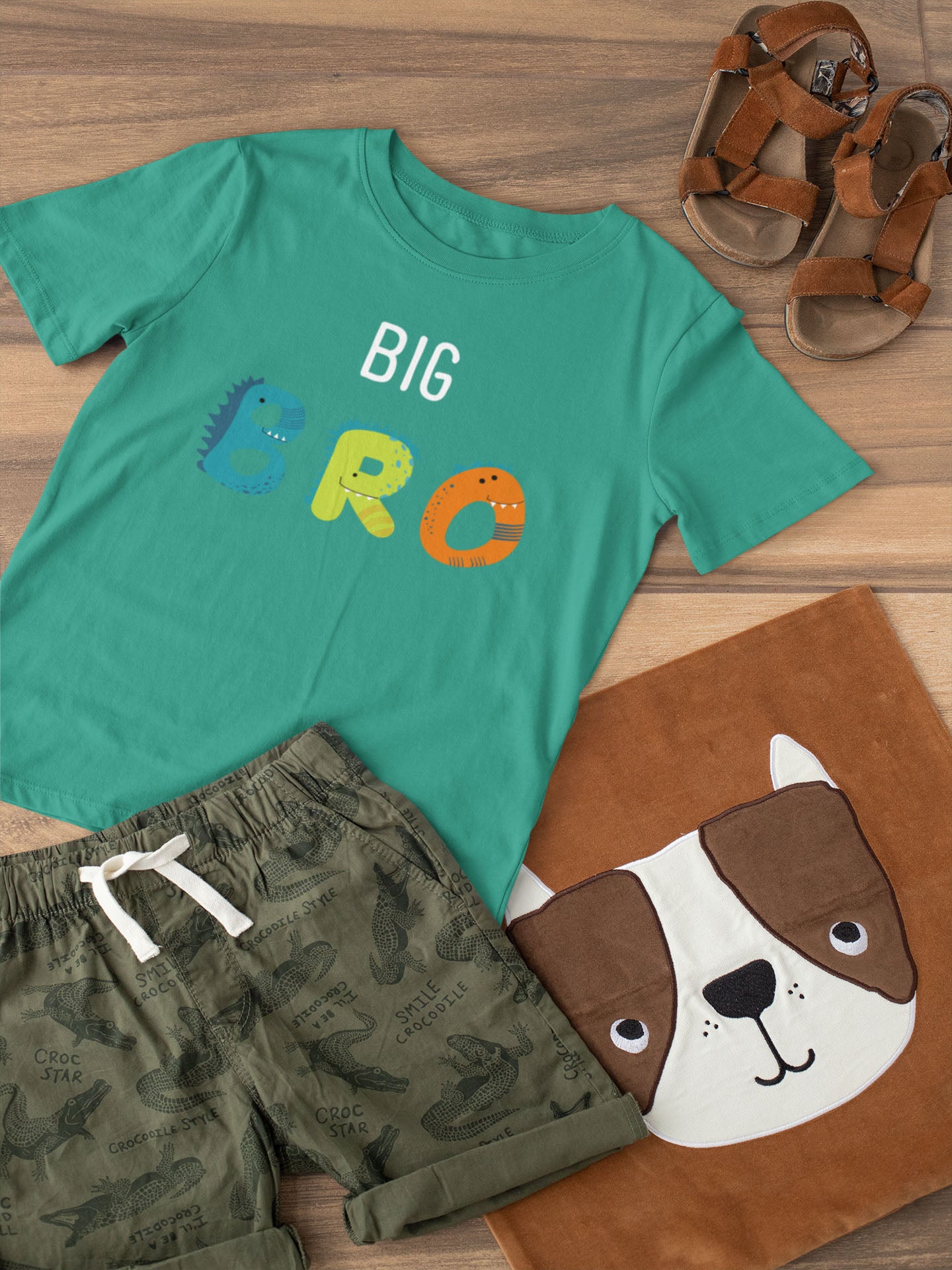 Teal Big Bro Graphic