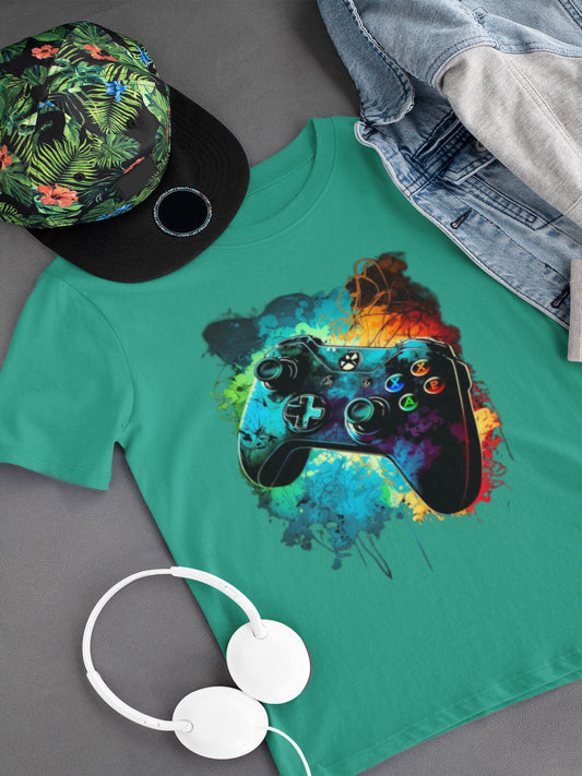 Teal Game Controller 2 Graphic