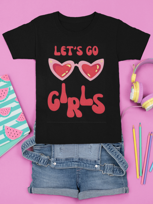 Black Let's Go Girls Graphic